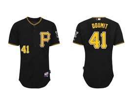 Pittsburgh Pirates #41 Doumit Black Jerseys