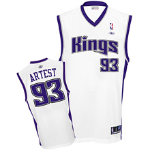 Sacramento Kings #93 Ron Artest White Jerseys