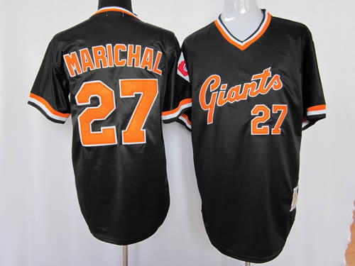 San Francisco Giants #27 Marichal black mitchell&ness Jerseys