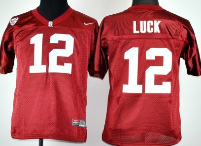 Standford Cardinals #12 Andrew Luck Red Kids Jerseys