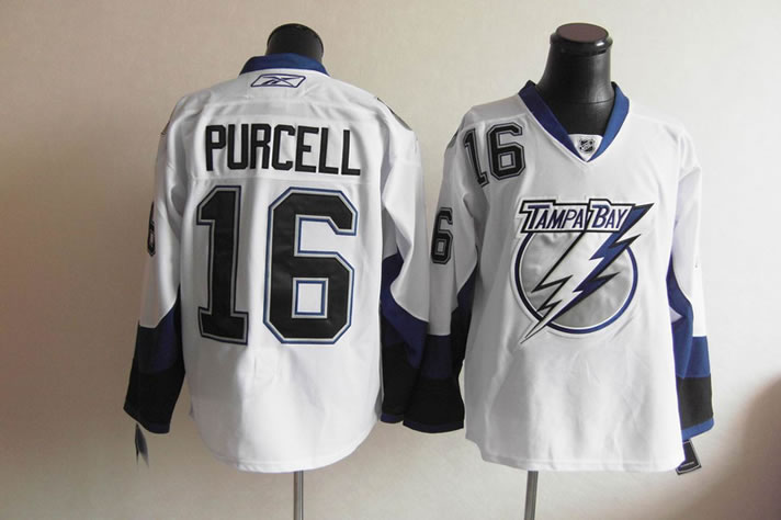 Tampa Bay Lightning #16 purcell white Jerseys