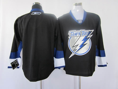 Tampa Bay Lightning Blank black Jersey
