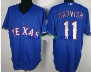 Texas Rangers #11 Yu Darvish Blue Jerseys