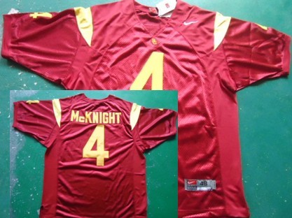 USC Trojans #4 McKnight Red NCAA Jerseys