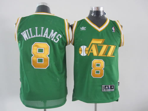 Utah Jazz #8 Williams green Jerseys