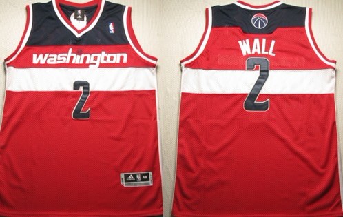 Washington Wizards #2 John Wall Red Swingman Jerseys