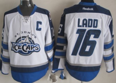 Winnipeg Jets #16 Andrew Ladd 2012 White Ice Caps Jerseys