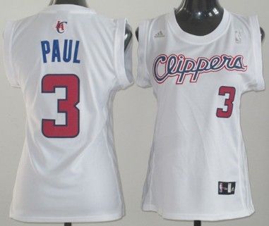 Women's Los Angeles Clippers #3 Chris Paul Revolution 30 Swingman White Jerseys