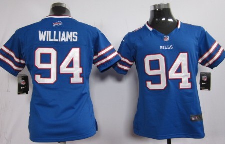 Women's Nike Buffalo Bills #94 Mario Williams Light Blue Game Team Jerseys