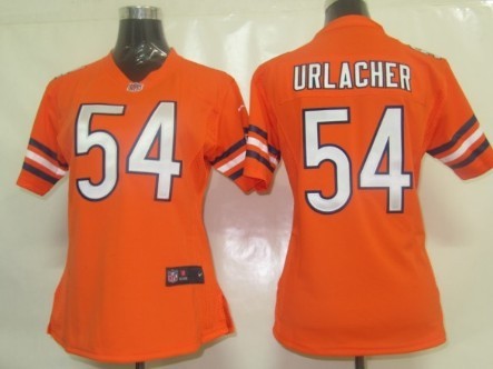 Women's Nike Chicago Bears #54 Brian Urlacher Orange Team Jerseys