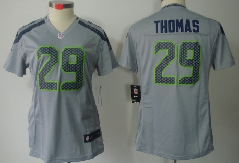 Women's Nike Limited Seattle Seahawks #29 Earl Thomas Gray Jerseys