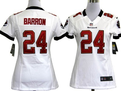 Women's Nike Tampa Bay Buccaneers #24 Mark Barron White Game Team Jerseys