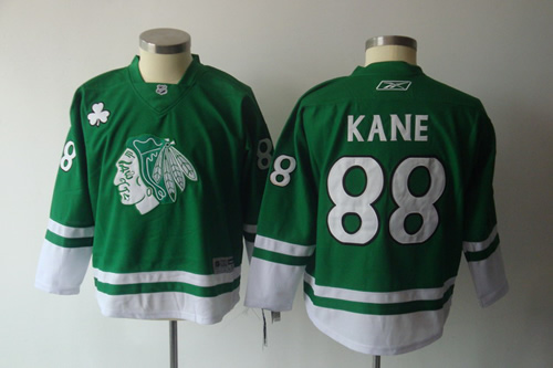 Youth Chicago Blackhawks #88 Kane Green  Jerseys