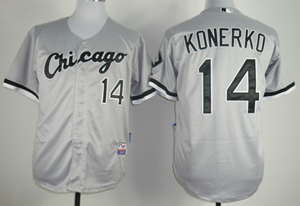 Youth Chicago White Sox #14 Paul Konerko Gray Jerseys