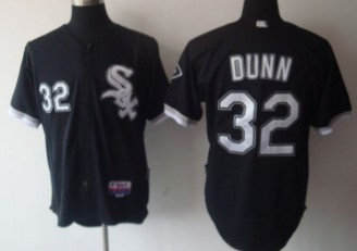 Youth Chicago White Sox #32 Dunn Black Jerseys