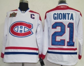 Youth Montreal Canadiens #21 Brian Gionta White Winter Classic Jerseys