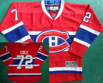 Youth Montreal Canadiens #72 Erik Cole Red Jerseys