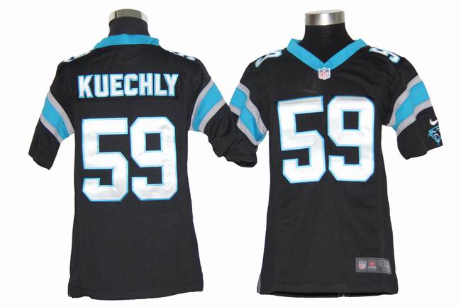 Youth Nike Carolina Panthers #59 Luke Kuechly Black Game Jerseys
