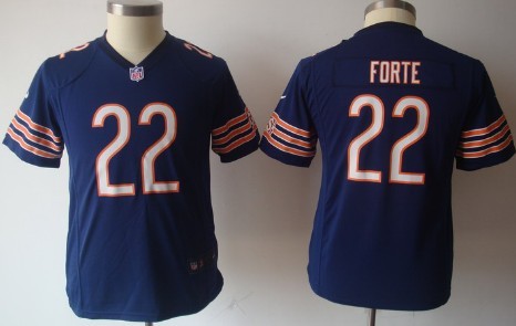 Youth Nike Chicago Bears #22 Matt Forte Blue Game Jerseys