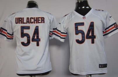 Youth Nike Chicago Bears #54 Brian Urlacher White Game Jerseys