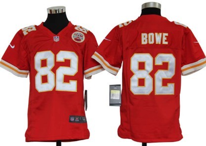 Youth Nike Kansas City Chiefs #82 Dwayne Bowe Red Game Jerseys