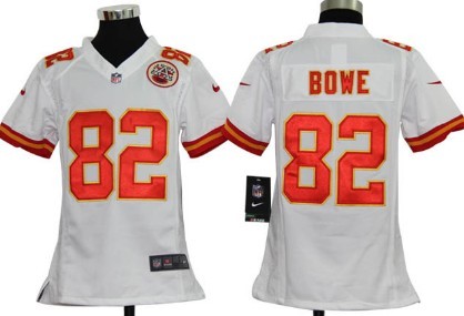 Youth Nike Kansas City Chiefs #82 Dwayne Bowe White Game Jerseys
