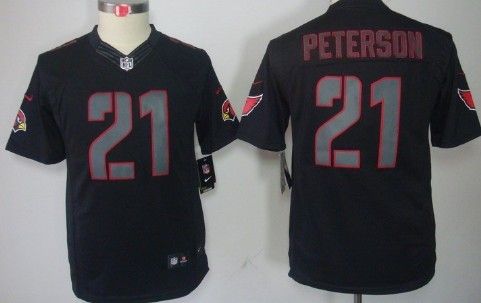 Youth Nike Limited Arizona Cardinals #21 Patrick Peterson Black Impact Jerseys