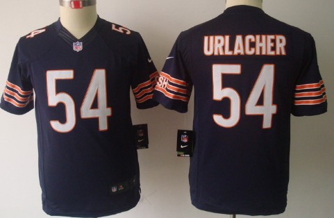 Youth Nike Limited Chicago Bears #54 Brian Urlacher Blue Jerseys