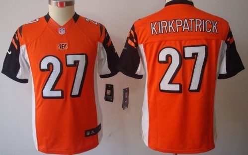 Youth Nike Limited Cincinnati Bengals #27 Dre Kirkpatrick Orange Jerseys
