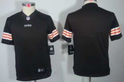 Youth Nike Limited Cleveland Browns Blank Brown Jerseys