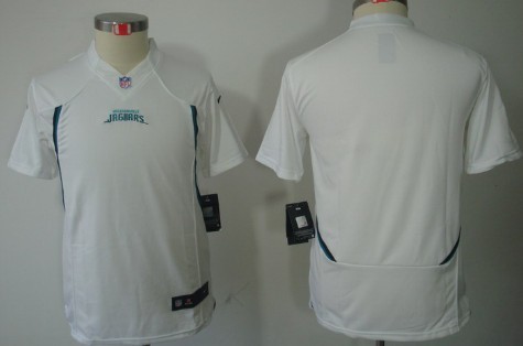 Youth Nike Limited Jacksonville Jaguars Blank White Jerseys