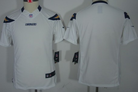 Youth Nike Limited San Diego Chargers Blank White Jerseys