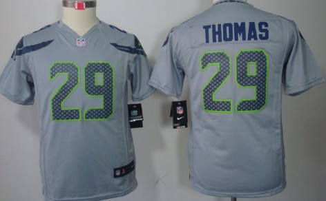 Youth Nike Limited Seattle Seahawks #29 Earl Thomas Gray Jerseys
