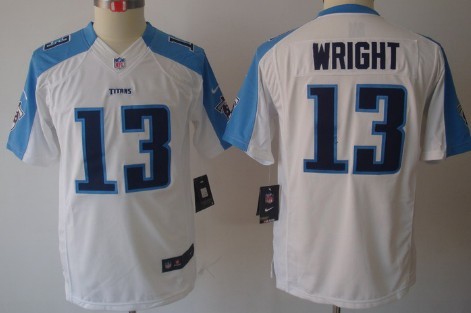 Youth Nike Limited Tennessee Titans #13 Kendall Wright White Jerseys