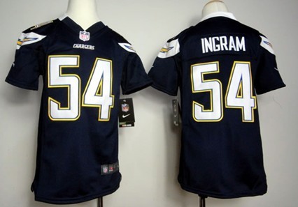 Youth Nike San Diego Chargers #54 Melvin Ingram Navy Blue Game Jerseys