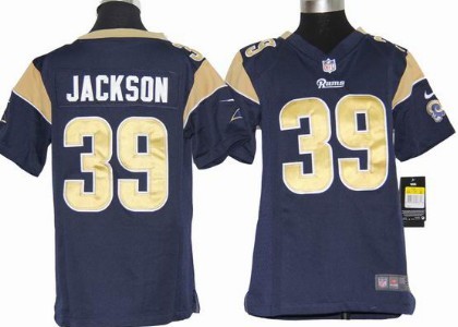 Youth Nike St. Louis Rams #39 Steven Jackson Navy Blue Game Jerseys