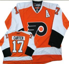 Youth Philadelphia Flyers #17 Carter Orange Jerseys