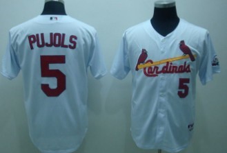 Youth St.Louis Cardinals #5 White Pujlos Kid Jerseys