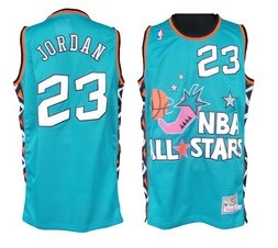 ALL-STAR Throwback #23 Jordan Blue Throwback Jerseys