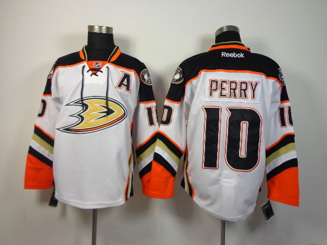 Anaheim Ducks #10 Corey Perry 2014 White Jerseys