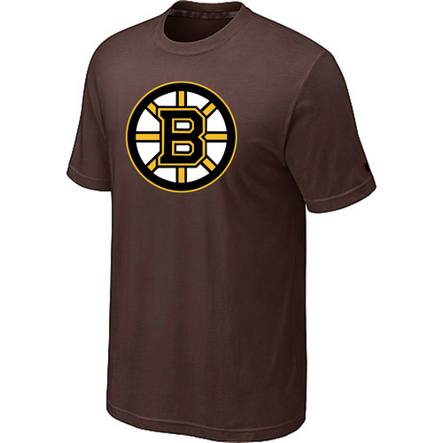 Boston Bruins Big & Tall Logo Brown T-Shirt