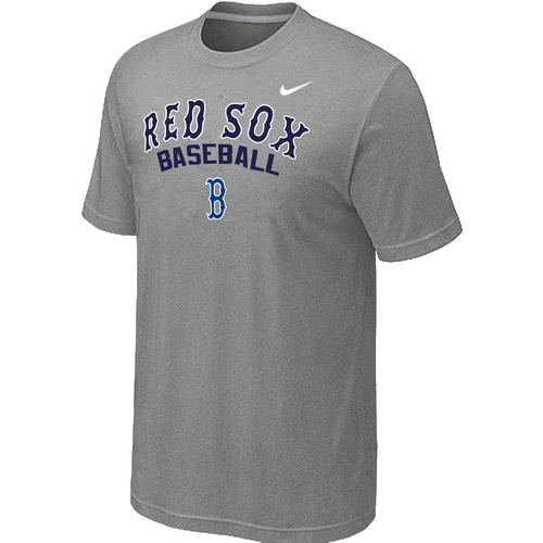 Boston Red Sox 2014 Home Practice T-Shirt - Light Grey