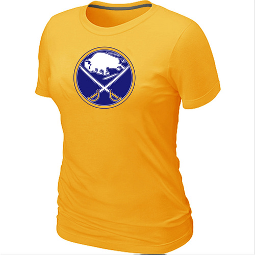 Buffalo Sabres Big & Tall Women's Logo Yellow T-Shirt