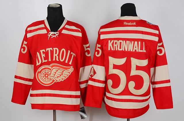 Detroit Red Wings #55 Kronwall 2014 Winter Classic Red Jerseys