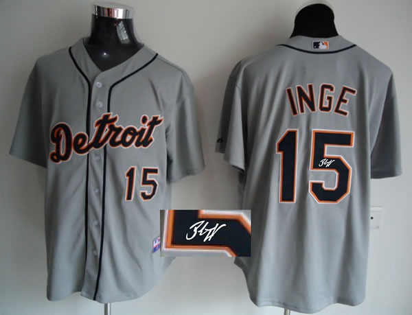 Detroit Tigers #15 Igne Gray Signature Edition Jerseys