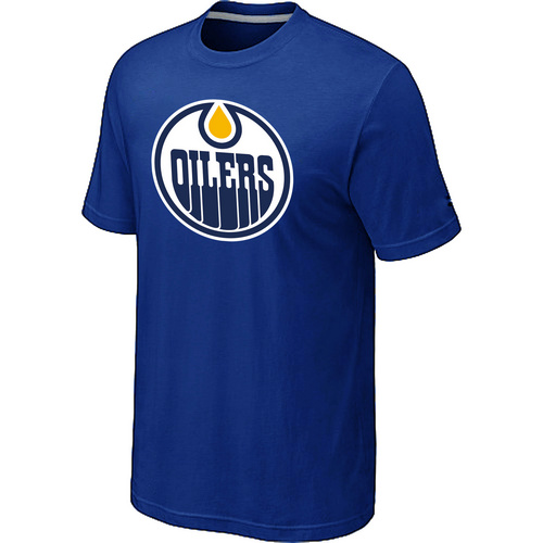 Edmonton Oilers Big & Tall Logo Blue T-Shirt