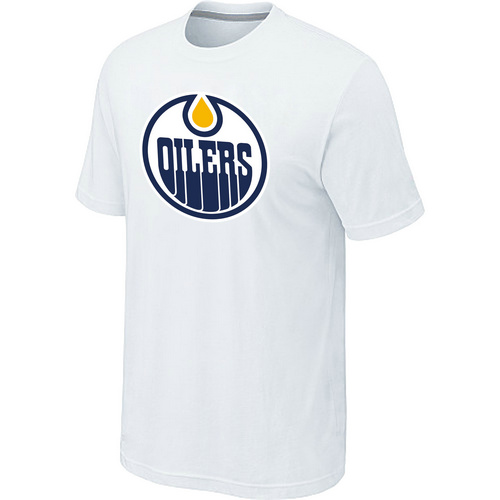 Edmonton Oilers Big & Tall Logo White T-Shirt