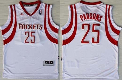Houston Rockets #25 Chandler Parsons Revolution 30 Swingman White Jerseys