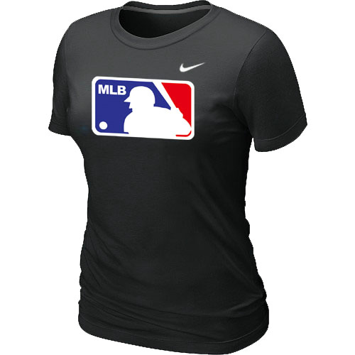Logo Heathered Women's Nike Black Blended T-Shirt