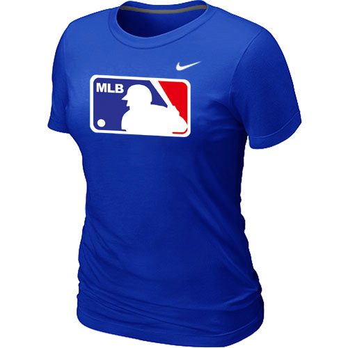 Logo Heathered Women's Nike Blue Blended T-Shirt